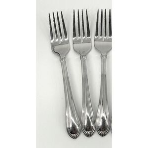 Lenox CHANDELLE Salad Forks GLOSSY 18/10 Stainless China 6 7/8" Set Of 3